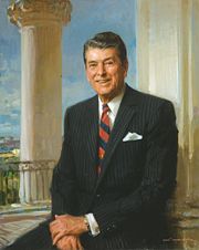 US President Ronald Reagan